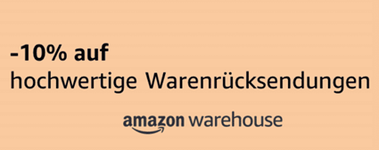 Bild zu [endet heute] Amazon: 10% Rabatt auf ausgewählte Warehouse Deals