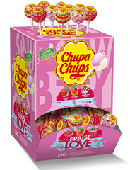 Bild zu 150er Box Chupa Chups Lollis Strawberry Lover für 16,38€ (VG: 23,98€)