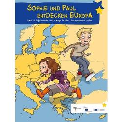 Bild zu Gratis Kinderbuch (Broschüre) „Sophie und Paul entdecken Europa“ von der Bundesregierung