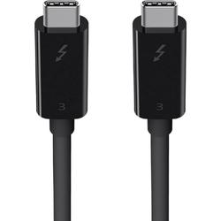 Bild zu Belkin Thunderbolt 3 USB-C-/USB-C-Kabel, 2 m (Thunderbolt-zertifiziert, 40 Gbit/s, 5K, 100 W, Typ C 3.1) für 38,40€ (VG: 53,62€)