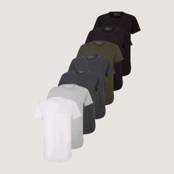 Bild zu 7er Pack Tom Tailor Shirts in 2 Farbkombis (Gr.: XS – XXL) für 49,98€ (VG: 80,98€)
