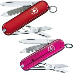 Bild zu Victorinox Classic Taschenmesser in Rot oder Pink transparent für je 15,30€ (VG: 19,50€)
