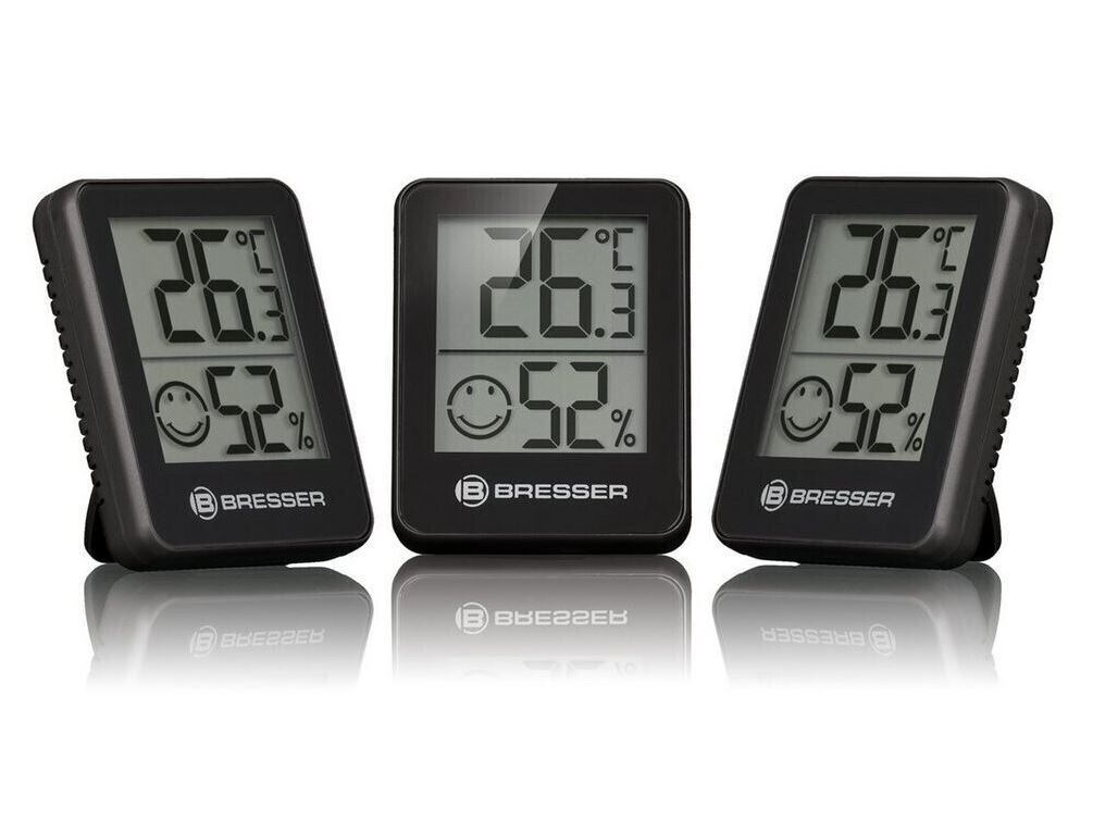 Bild zu Amazon Prime: Bresser Thermometer Hygrometer Temeo Hygro Indicator 3er-Set für 9€ (VG: 14,99€)