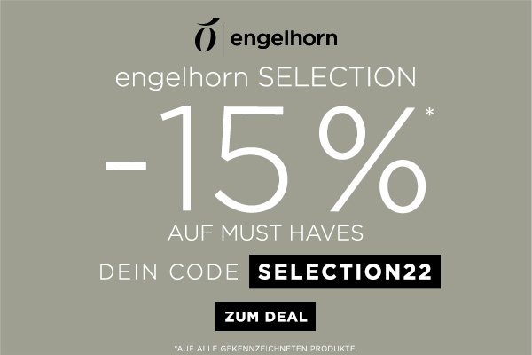Bild zu Engelhorn 15% Rabatt auf Must-Haves von Engelhorn
