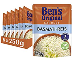 Bild zu Ben’s Original Express-Reis Basmati Reis, 6 Packungen (6 x 250g) für 8,06€ (=1,34€/Packung)