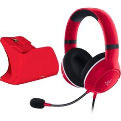 Razer Kaira X Headset + Schnellladegerät für Xbox-Controller in Rot