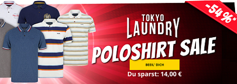 Bild zu Sportspar: Tokyo Laundry T-Shirts für je 7,99€ oder Poloshirts für je 11,99€