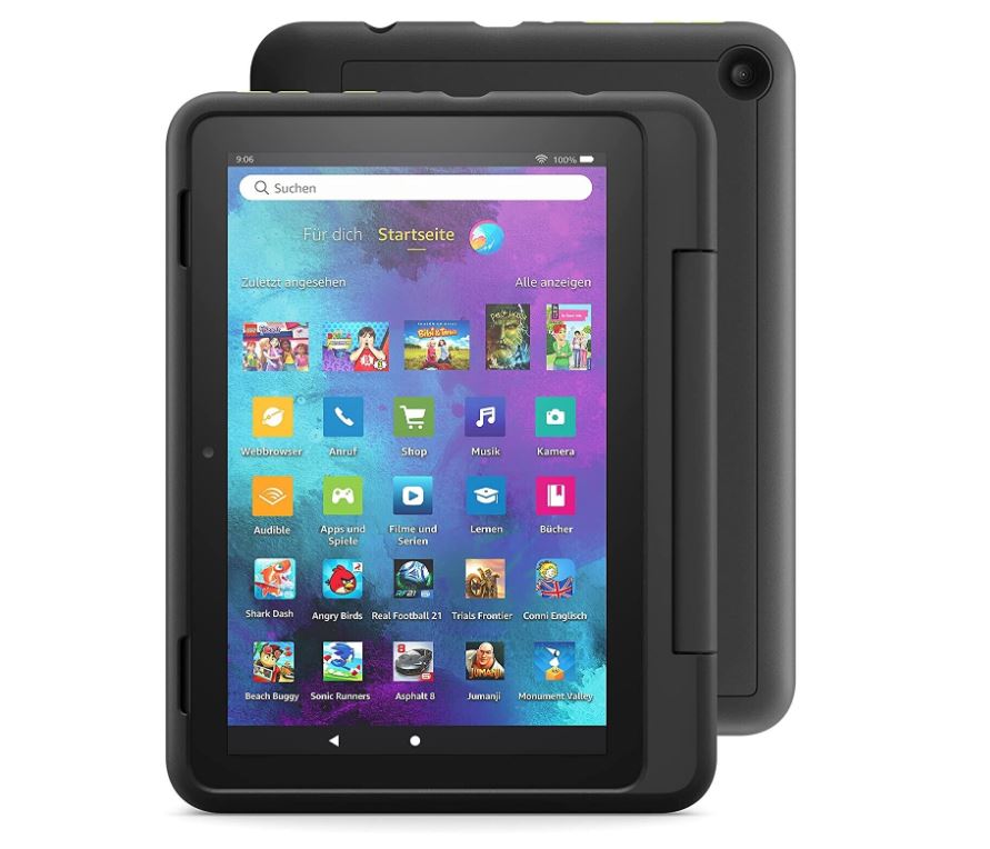 Bild zu Amazon Fire 8 Kids Pro-Tablet (2021) in Schwarz für 59,99€ (VG: 91,96€)