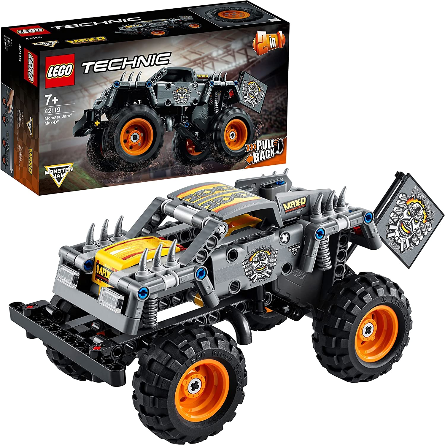 Bild zu Lego Technic Monster Jam Max-D Truck (42119) für 12,60€ (Vergleich: 17,98€)