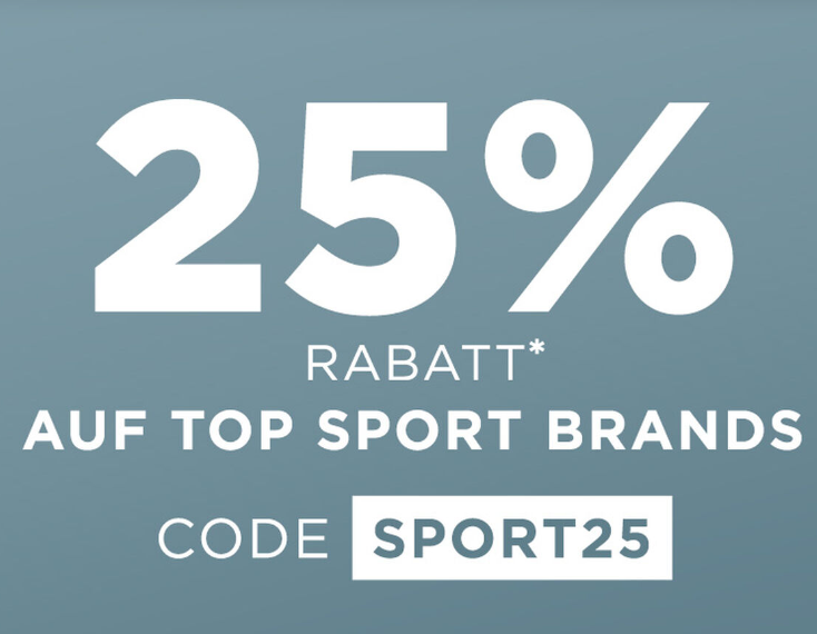 Bild zu [endet heute] Engelhorn: 25% Rabatt auf ausgewählte Top Sport Brands