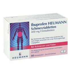 Bild zu Ibuprofen Heumann Schmerztabletten 400 mg 50 Stück 3,64€