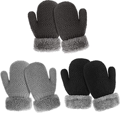 Bild zu TAGVO Kinder Winter Handschuhe, 3 Paar für 8,39€