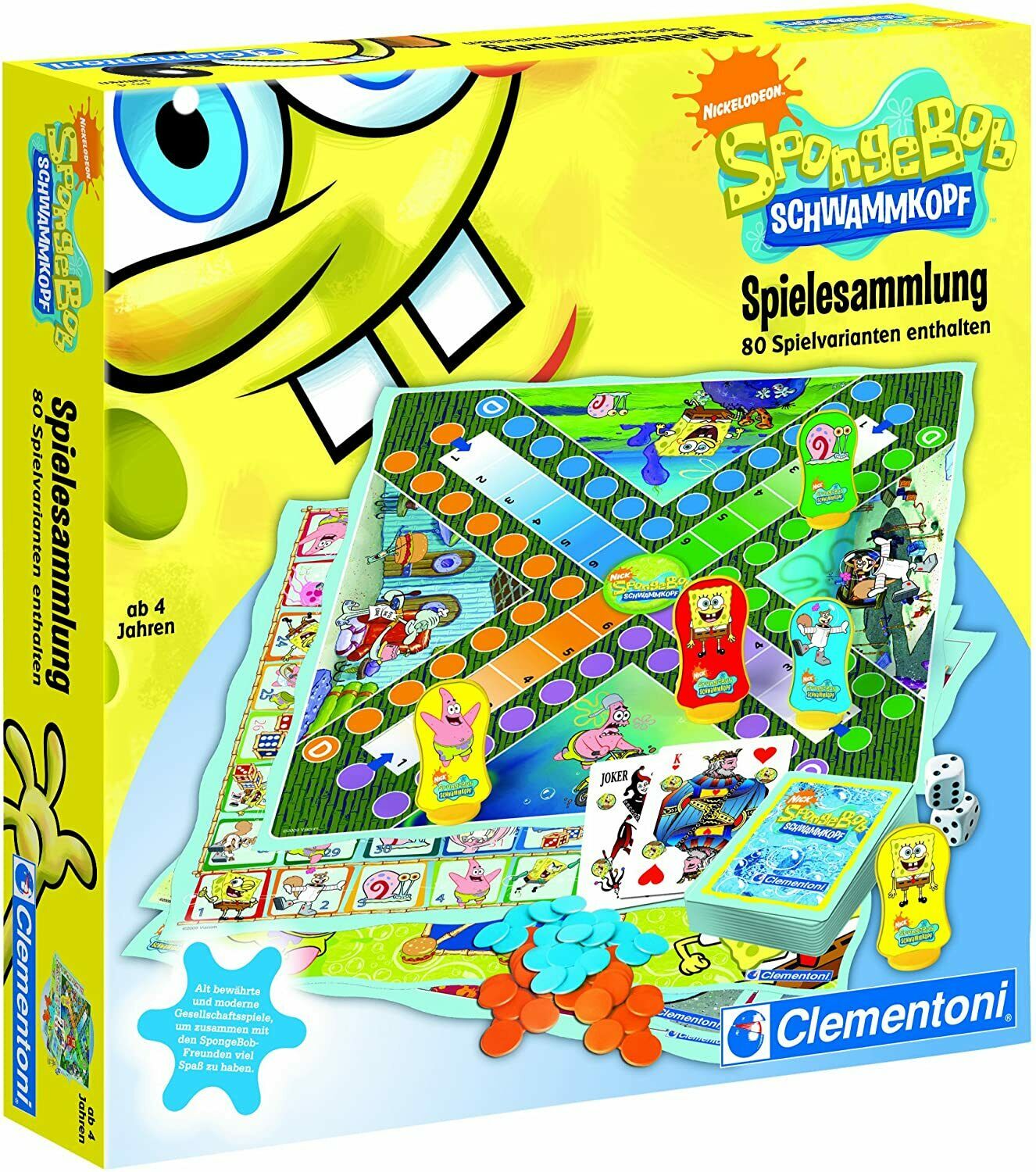 Bild zu Clementoni Spongebob Schwammkopf Gesellschaftsspiele-Set für 16,14€ (Vergleich: 18,99€)