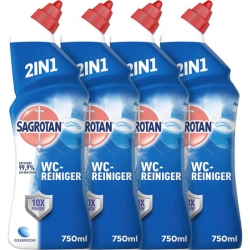 Bild zu 4 x 750ml Sagrotan WC-Reiniger Ozeanfrische – 2in1 Reinigungsmittel für 6,68€ (VG: 8,36€)