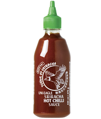 Bild zu [Prime Sparabo] Uni-Eagle Chili Sauce Sriracha scharf – Hot Sauce mit Chilies & Knoblauch ohne Geschmacksverstärker – 1 x 475g für 2,54€