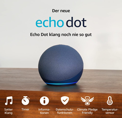 Bild zu Echo Dot (5. Generation, 2022) | Smarter Lautsprecher mit Alexa-Sprachsteuerung für 21,99€