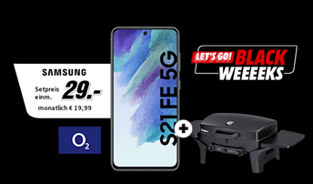 Bild zu Samsung S21 FE 5G für 29€ inkl. gratis Enders Urban Grill mit 12GB LTE Daten, SMS und Sprachflat im o2 Netz für 19,99€/Monat + andere Tarife verfügbar