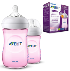 Bild zu Philips Avent Natural-Babyflasche mit Sauger mit langsamem Nahrungsfluss (Modell SCF034/27) für 10,99€