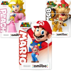 Bild zu AMIIBO Figuren Mario, Bowser und Peach (Super Mario Collection) je ab 12,99€ (VG: ab 21,98€)