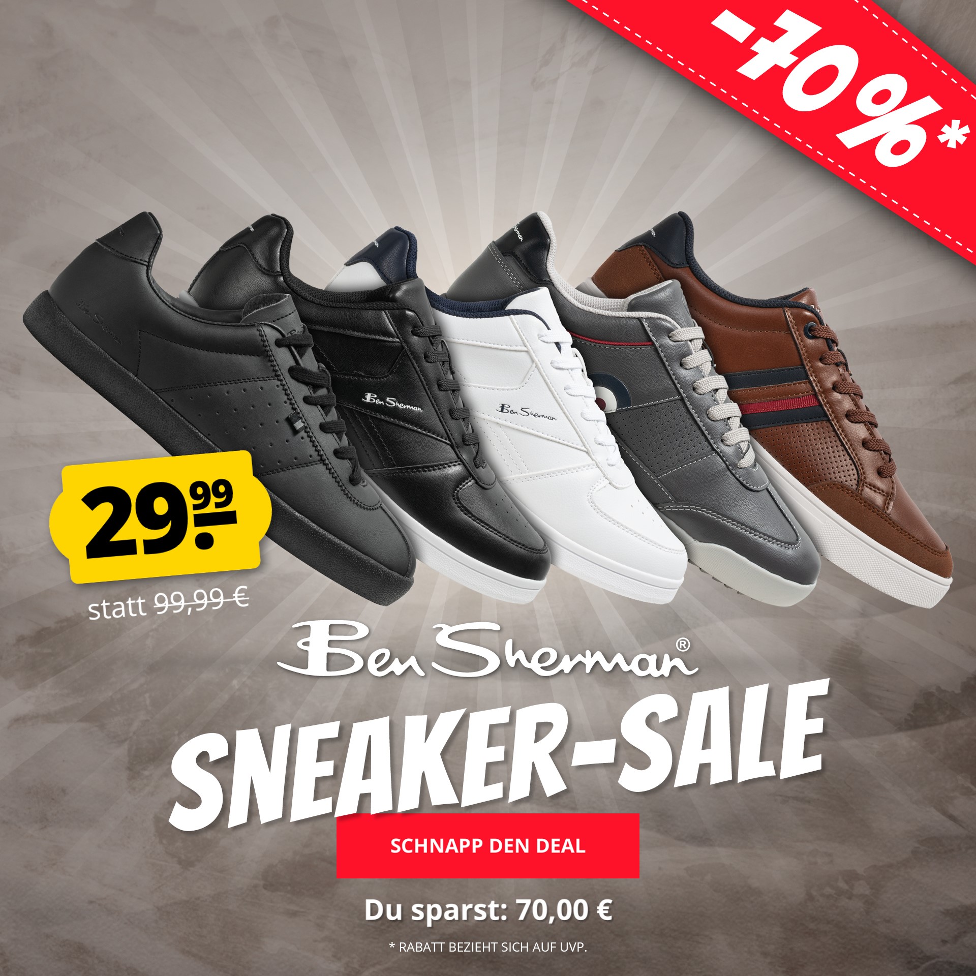 Bild zu Sportspar: Bis zu 70% Rabatt auf verschiedene Ben Sherman Sneaker