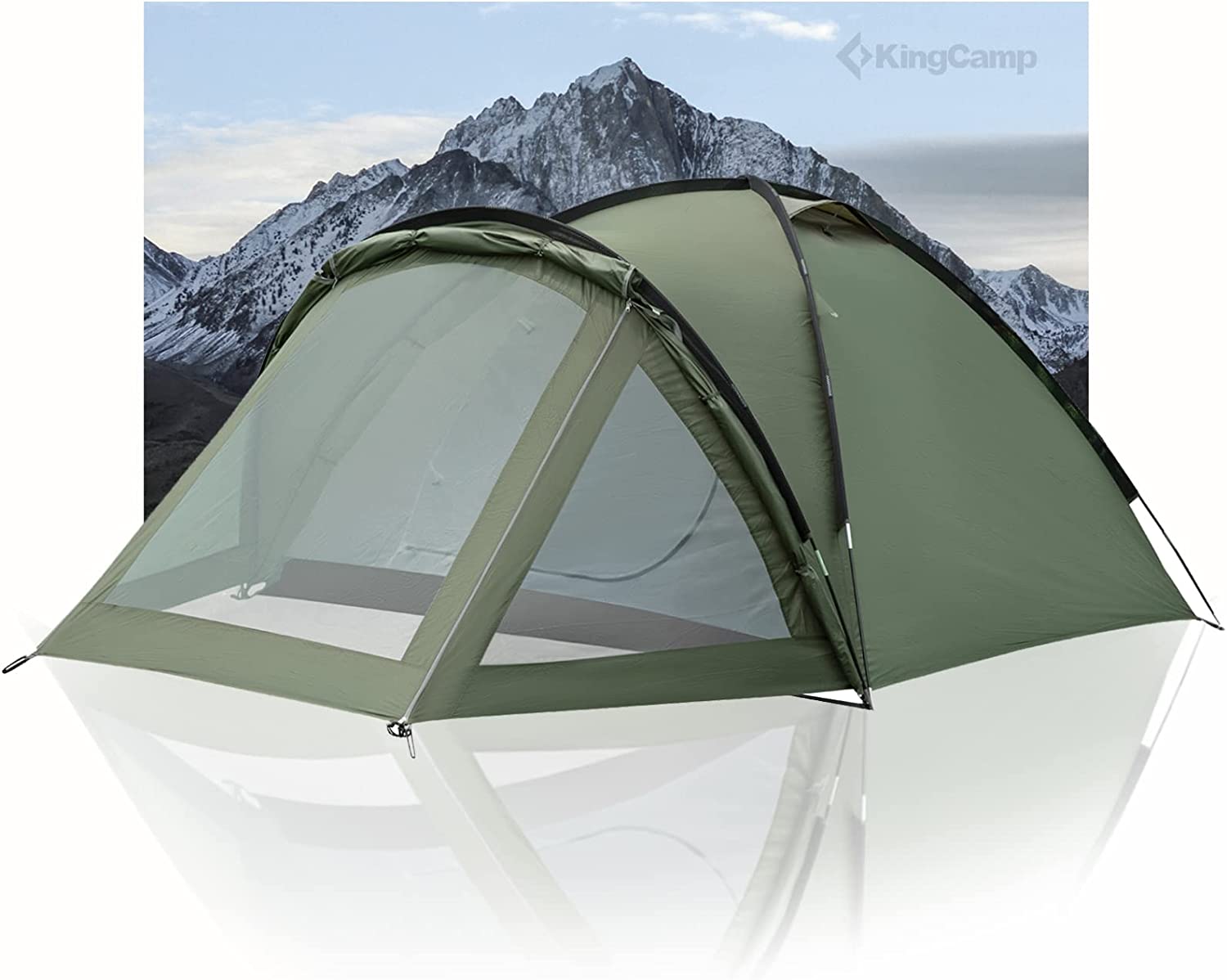 Bild zu KingCamp 3-Personen Camping Zelt mit Vorbau für 65,97€