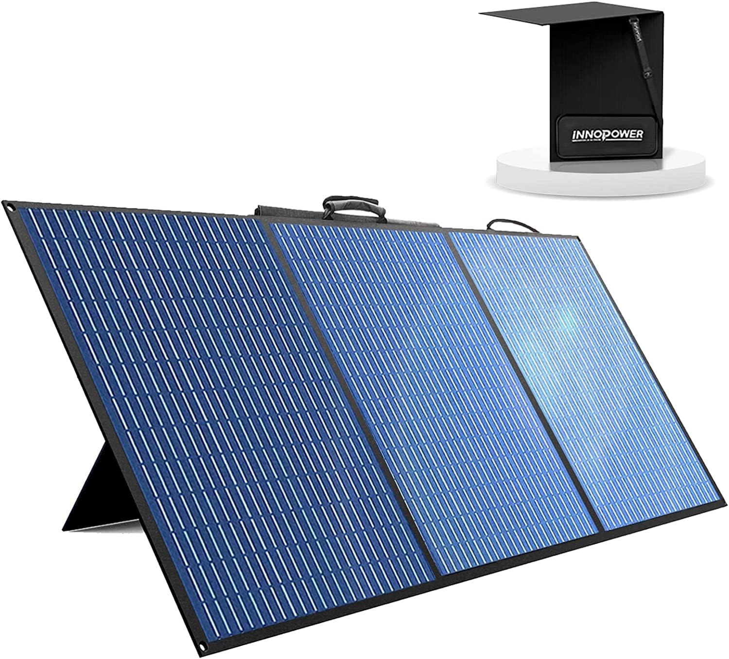 Bild zu 100 Watt Innopower 2-in-1 Solarpanel mit verstellbarem Ständer für 130,99€ (Sonst: 189,99€)