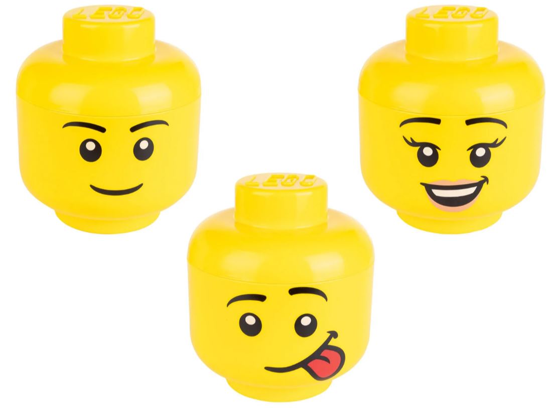 Bild zu LEGO Aufbewahrungsbox in Legokopf-Form, 2-teilig, stapelbar für 15,94€ (VG: 19,99€)