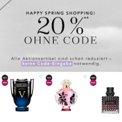 Bild zu Douglas: Happy Spring Shopping mit 20% Rabatt auf gut 20.000 Produkte