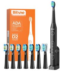 Bild zu Bitvae D2 Elektrische Zahnbürste mit 8 Ersatzbürsten für 17,39€