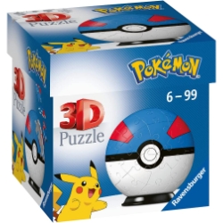 Bild zu Ravensburger 3D Puzzle 11265 – Puzzle-Ball Pokémon Superball, 54 Teile für 7,49€ (VG: 11,49€)