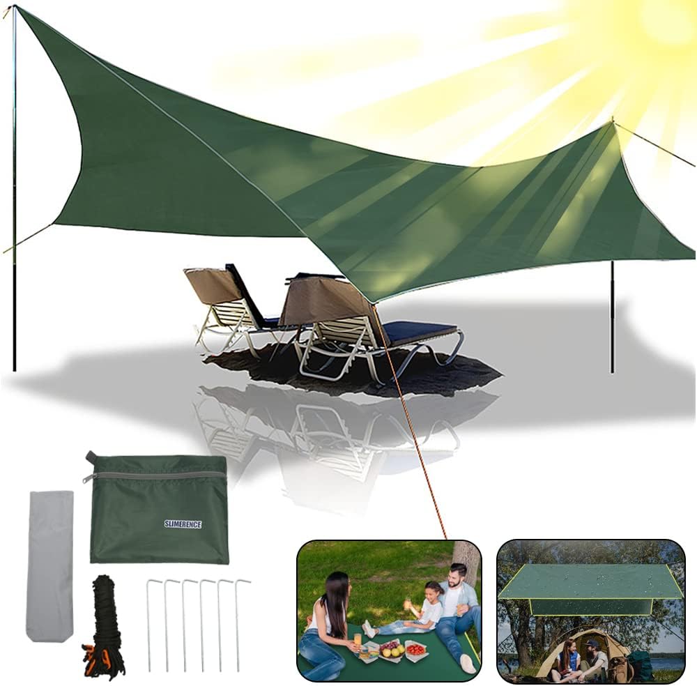 Bild zu Wasserdichte Zeltplane zum Regenschutz, Sonnenschutz oder Camping (220x240cm) für 13,29€
