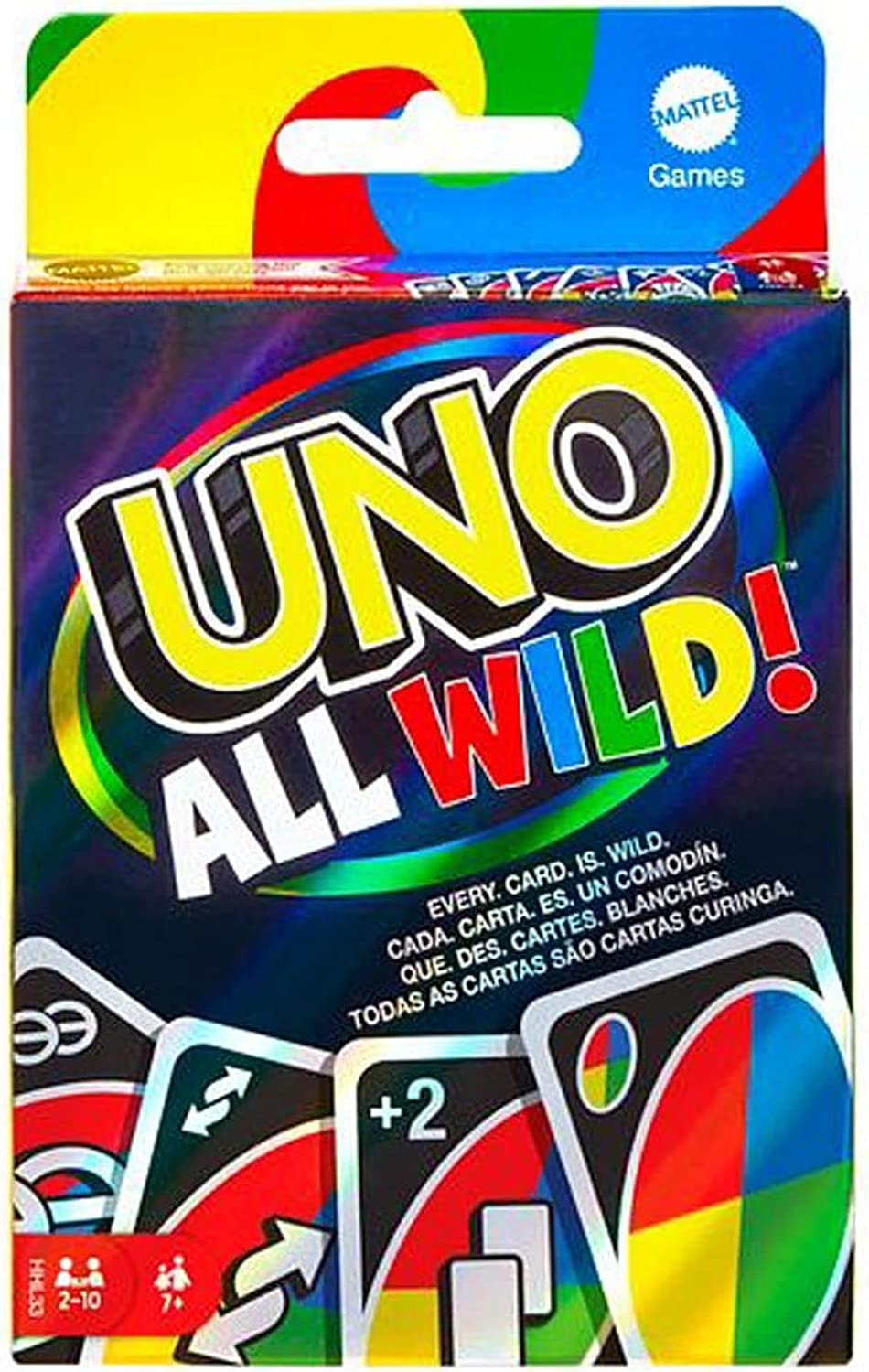 Bild zu Kartenspiel Mattel Games UNO All Wild (HHL33) für 6,15€ (Vergleich: 8,84€)