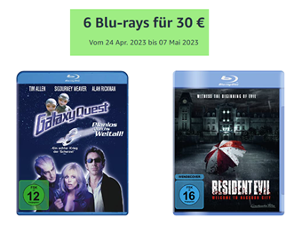 Bild zu Amazon: 6 Blu-rays für 30€
