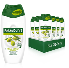 Bild zu 6 x 250ml Palmolive Duschgel Naturals Olive & Milch für 5,35€
