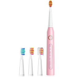 Bild zu OKMIMO elektrische Zahnbürste mit 4 Aufsteckbürsten für 11,99€