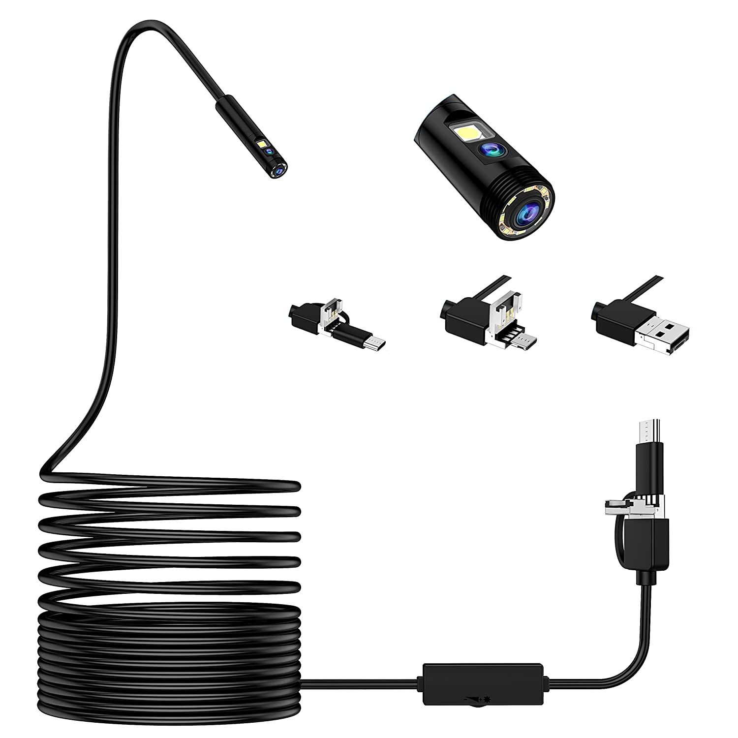 Bild zu Lightswim Dual Lens 3-in-1 USB-Endoskop für 19,95€