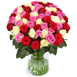 Bild zu Rosentrauß Sweet Wonderland mit 40 Rosen (40cm) für 26,98€