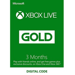 Bild zu 12 Monate Xbox Live Gold für 30,35€ (Vergleich: 45,32€)