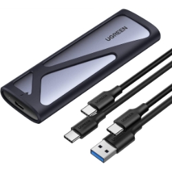 Bild zu UGREEN NVME M.2 SSD Gehäuse (USB-C 3.2, 10 Gbps, Aluminium) für 19,19€ (VG: 25,89€)