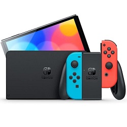 Bild zu Nintendo Switch (OLED-Modell) in Neon-Rot/Neon-Blau für 308,43€ (Vergleich: 333€)
