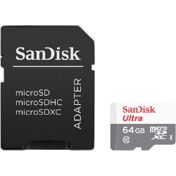Bild zu 64GB SANDISK Ultra UHS-I mit Adapter für Tablets, Micro-SDXC Speicherkarte für 5,99€ (VG: 9,99€)