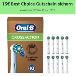 Bild zu Amazon: 2x Oral-B Aufsteckbürsten bestellen und einen 15€ BestChoice Gutschein gratis dazu erhalten