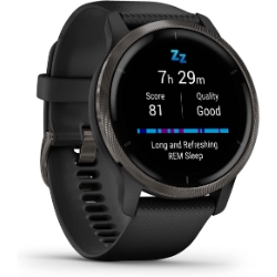 Bild zu Garmin Venu 2 – GPS-Fitness-Smartwatch mit ultrascharfem 1,3“ AMOLED-Touchdisplay für 249€ (VG: 278,89€)