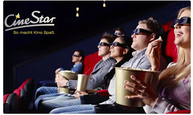 Bild zu 6x Kinogutscheine für alle 2D-Filme inkl. Sitzplatz- & Filmzuschlag bei Cinestar für 39,60€ (= 6,60€/Ticket)