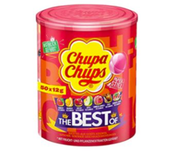 Bild zu Chupa Chups Best of Lutscher-Dose, enthält 50 Lollis in 6 Geschmacksrichtungen für 6,39€