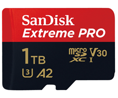 Bild zu SANDISK Extreme PRO® UHS-I, Micro-SDXC Speicherkarte, 1000 GB, 200 MB/s für 107,99€