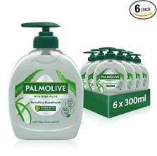 Bild zu Palmolive Seife Hygiene+ Sensitive 6x300ml – flüssige Handseife mit Aloe Vera für 5,64€