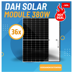 Bild zu Paletten Deal: 36 x DAH Solar – Halbzellenmodul 380W für 2.999€