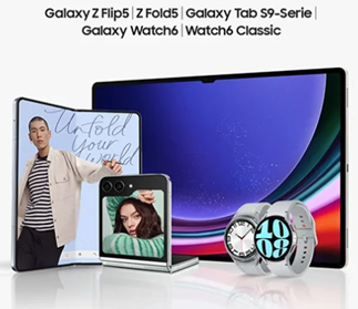 Bild zu [noch 4 Tage] Samsung Neuheiten Vorbestelleraktionen: Doppelten Speicher bei Tabs sowie Flip/Fold + BookCover gratis + TradeIn fürs Altgerät