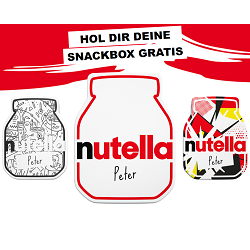 Bild zu Nutella Produkte kaufen und eine kostenloses und personalisiertes Nutella Snackbox erhalten